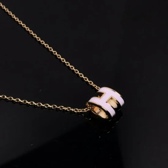 Hermes, pop h, necklace